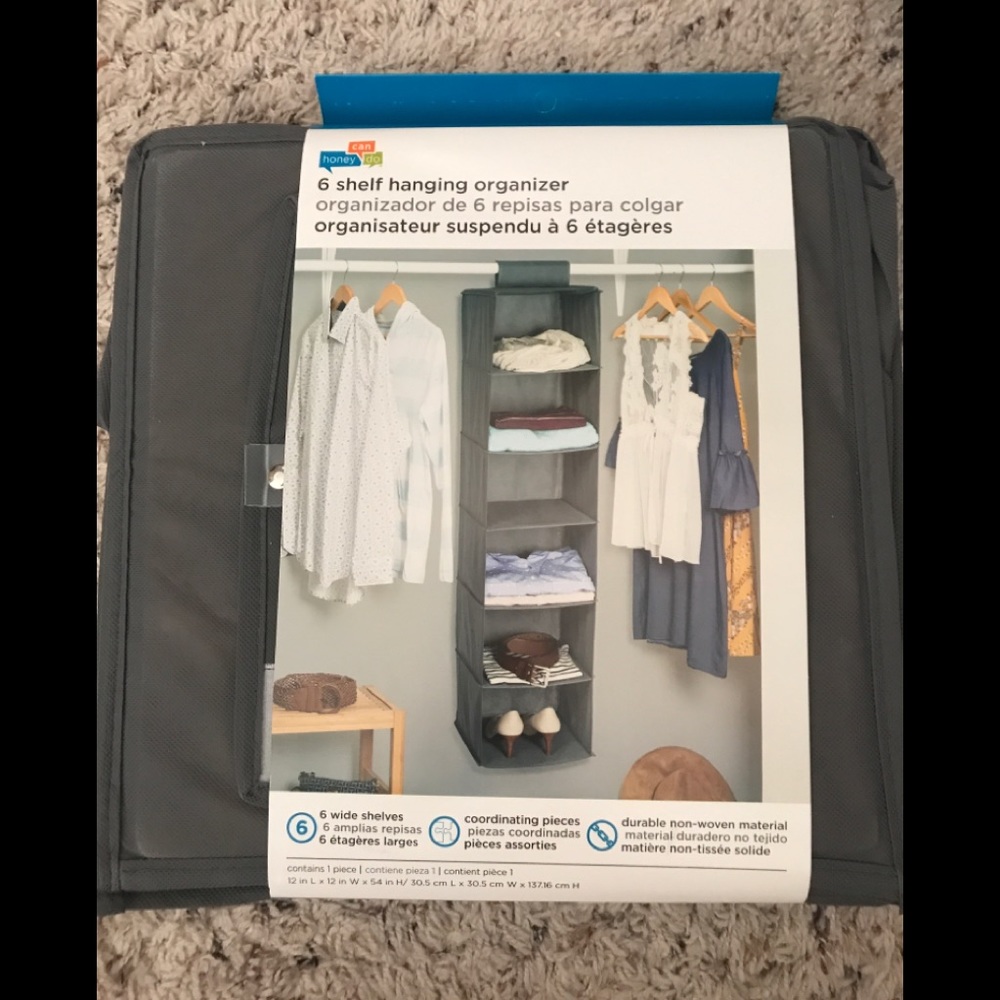 Honey Can Do 6 Shelf Hanging Organizer